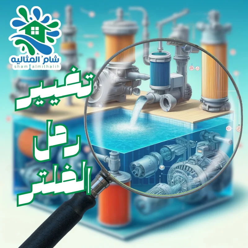 تغيير رمل الفلتر