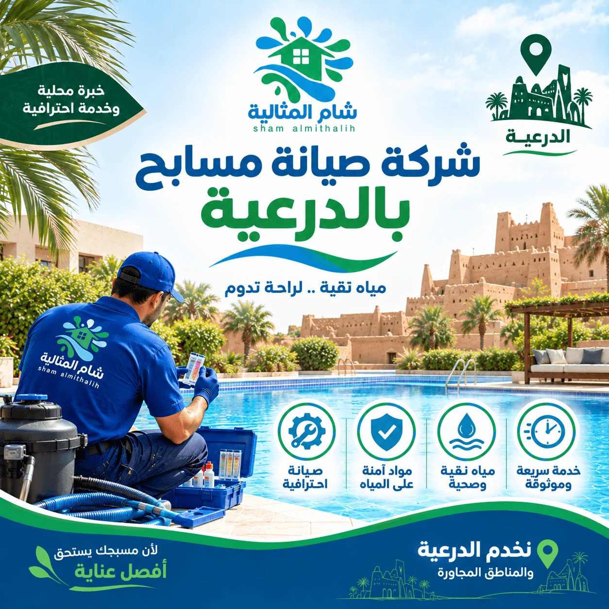 شركة صيانة مسابح بالدرعية